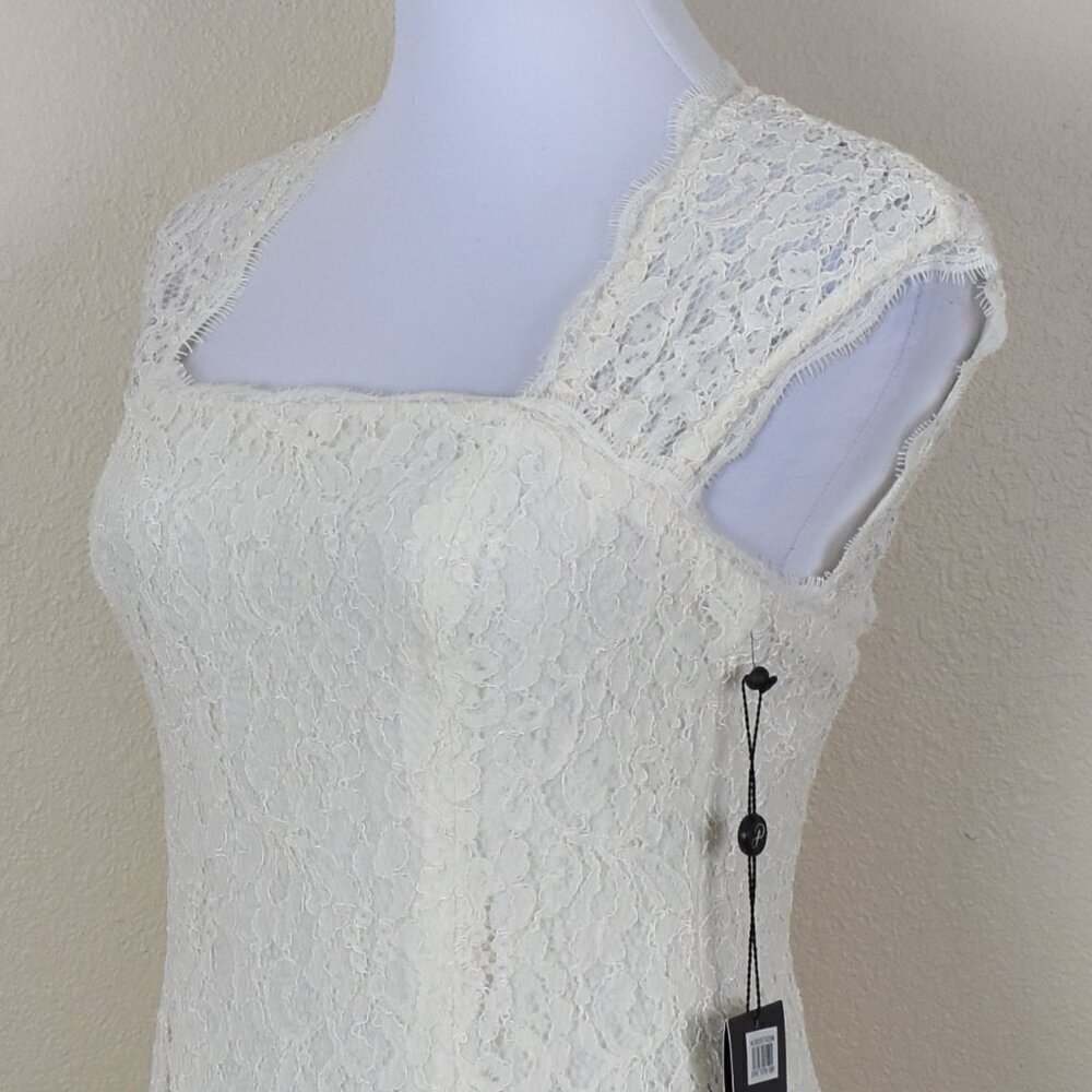Adrianna Papell Cap Sleeve Lace Sheath Dress NEW 4 - Picture 3 of 13